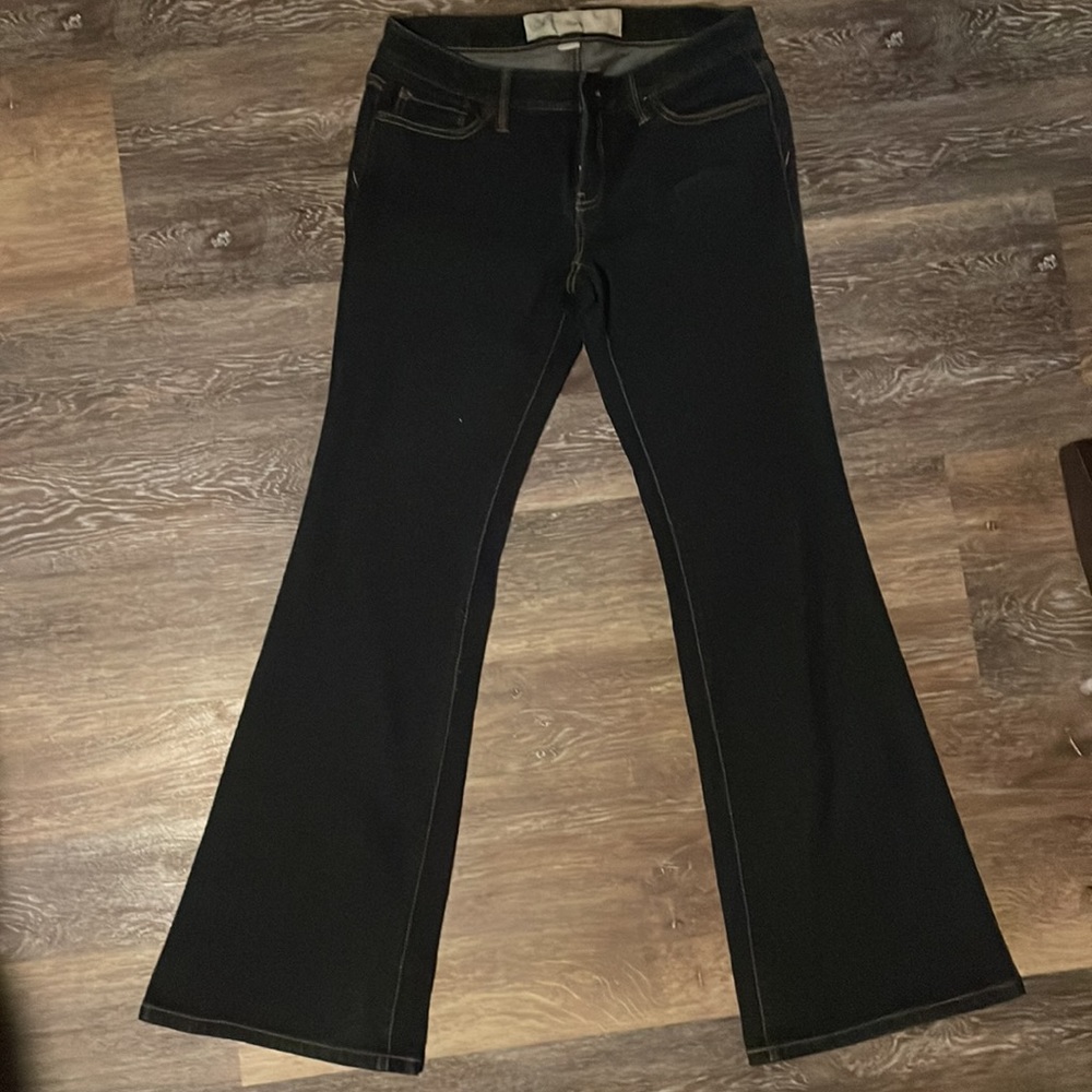 Ann Taylor loft flair dark blue jeans